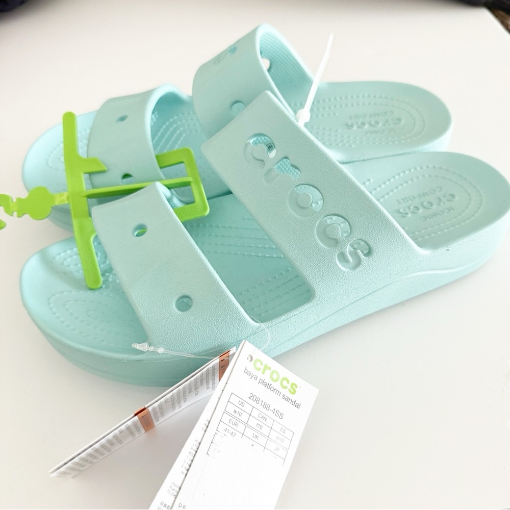 NEW Baya Platform Slide Sandal in Pure Water Women’s Size 10 - Picture 3 of 5